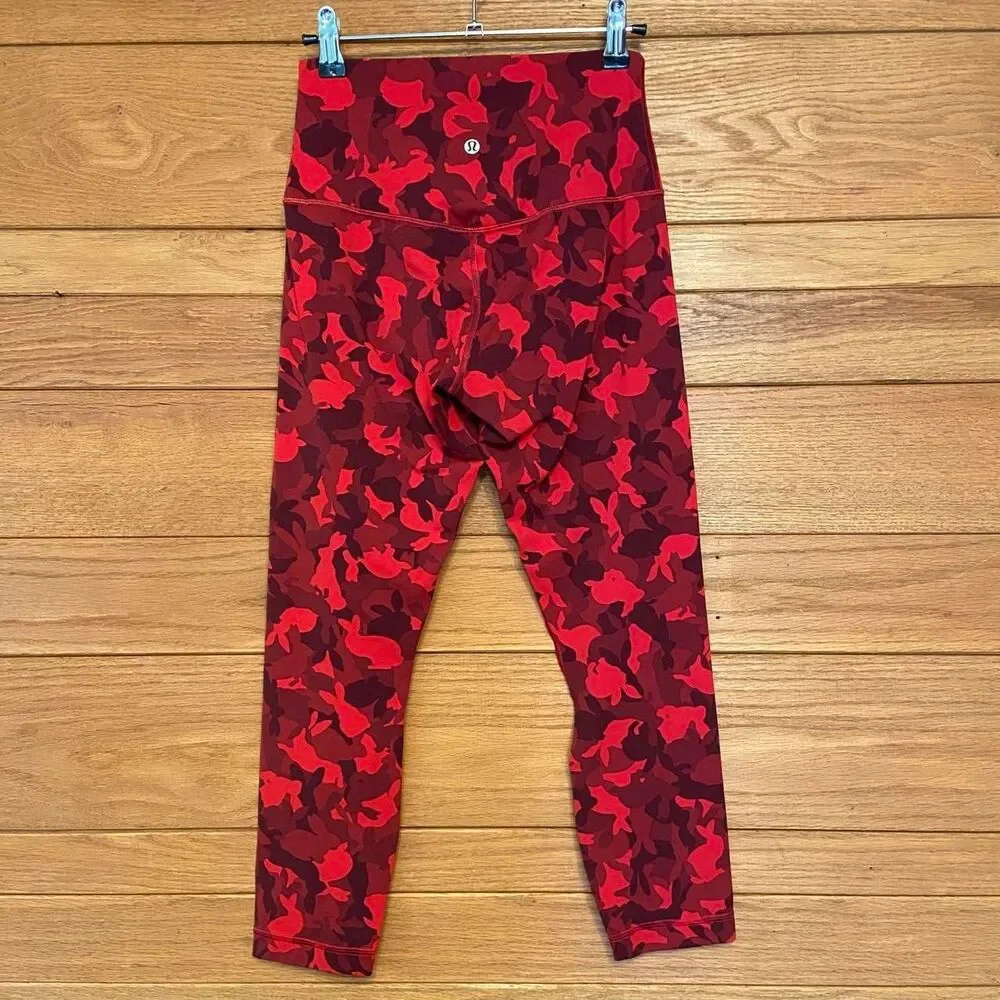 Lululemon Align rabbit allover print cropped leggings